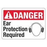 ANSI DANGER Ear Protection Required